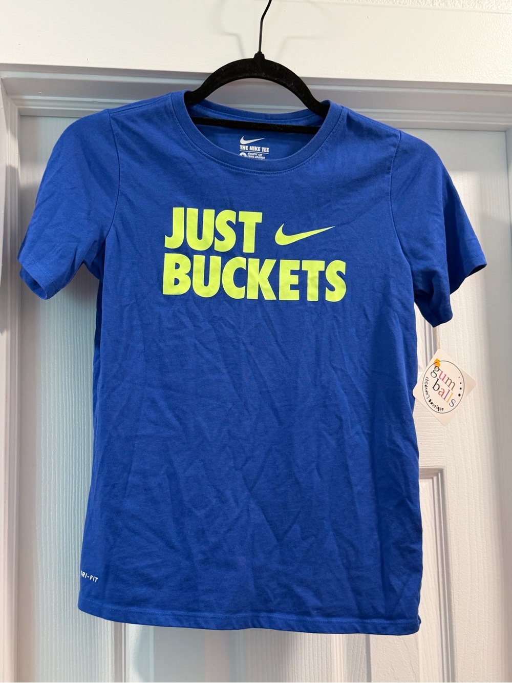 Nike Blue Dri-FIT Athletic Tee with White Branding
